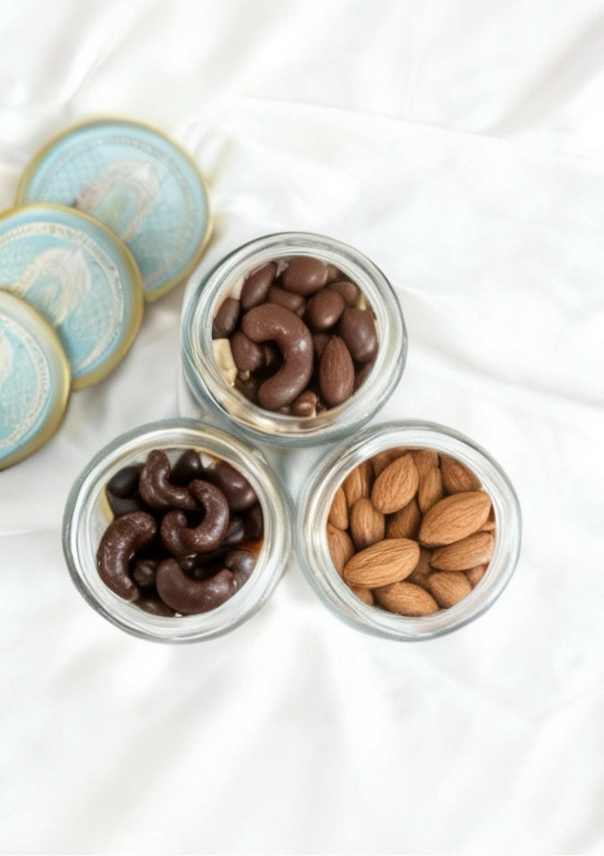 Aasma 3 glass Jar Gift Box