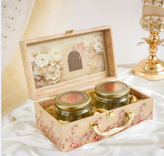 Jharokha 2 Glass Jar Gift Box