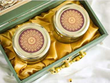 Gulzaar 2 Glass Jar Gift Box