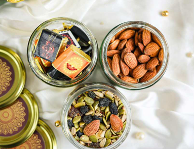 Gulzaar 3 Glass Jar Gift Box