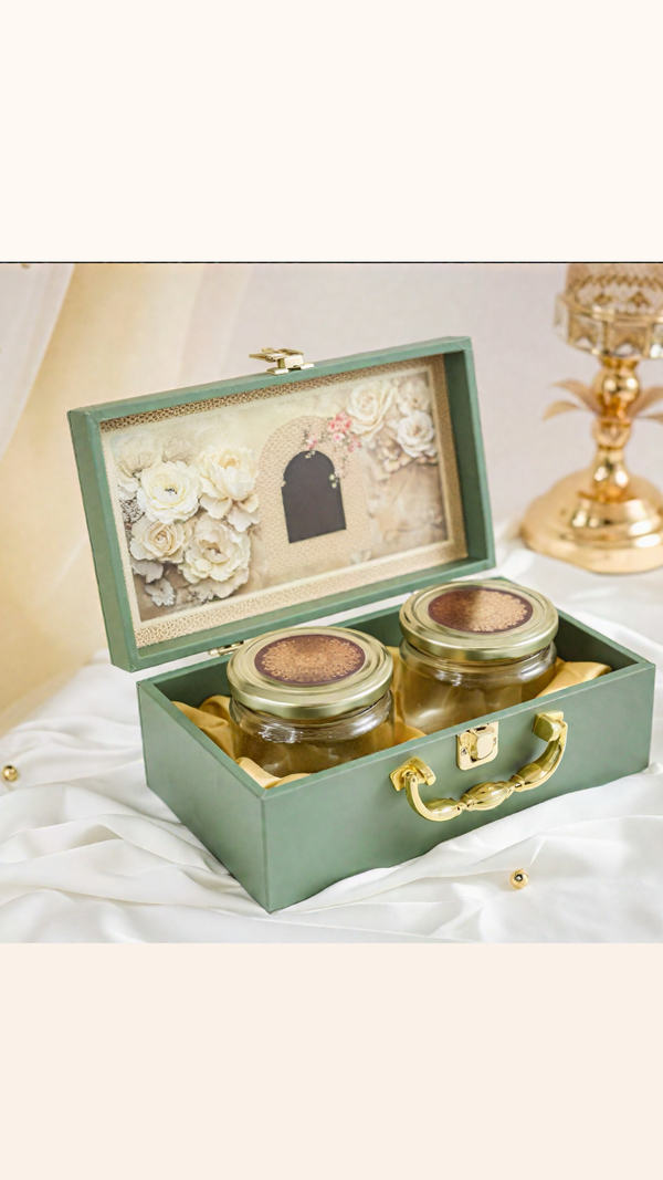 Rajmahal 2 Glass Jar Gift Box