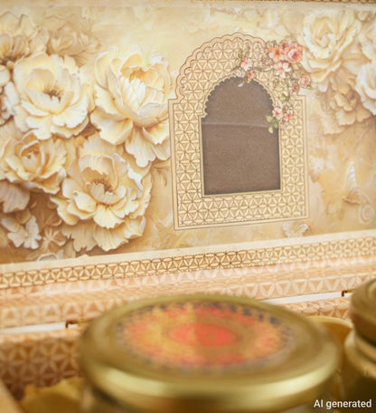 Jharokha 4 Glass Jar Gift Box