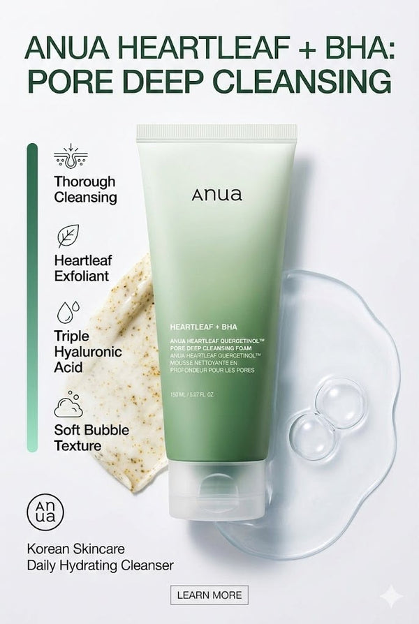 Anua heartleaf Quercetinol Pore Deep Cleansing Foam - alternate view