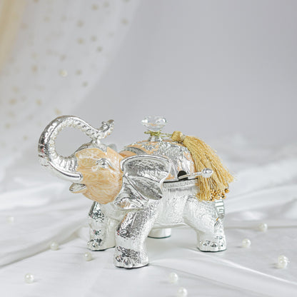 Silver plated Elephant Jar