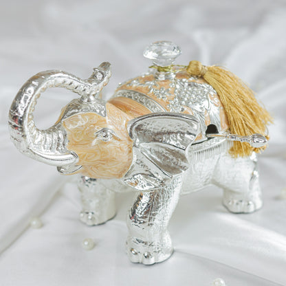 Silver plated Elephant Jar