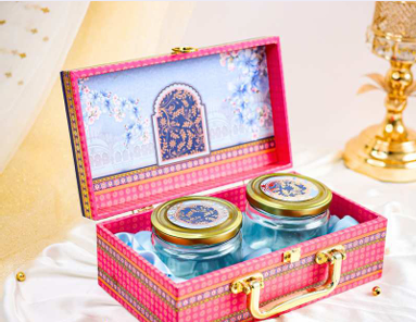 GulaabMahal 2 Glass Jar Gift Box