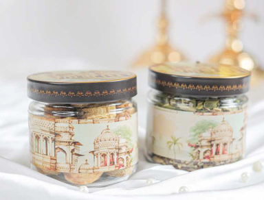 Rajputana 2 Glass Jar Gift Box